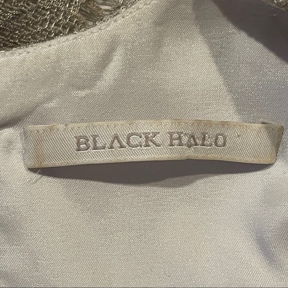 Black Halo Lace Long Sleeve Sheath Dress Size 2 - Picture 8 of 9